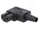 Connector: AC supply; plug; female; 10A; 250VAC; IEC 60320; 10mm