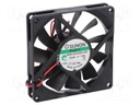 Fan: DC; axial; 24VDC; 80x80x15mm; 50.97m3/h; 30.8dBA; Vapo; 24AWG