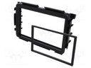 Radio mounting frame; Honda; 2 DIN; black