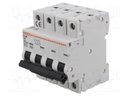 Circuit breaker; 230/400VAC; Inom: 20A; Poles: 4; Charact: C; 10kA