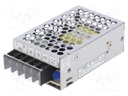 Power supply: industrial; single-channel,universal; 25W; 12VDC