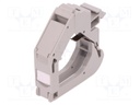 RJ45 plug boot; Keystone; Colour: grey; DIN rail; Rail: TS35