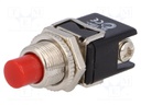 Switch: push-button; Pos: 2; 4A/250VAC; red; Illumin: none; none
