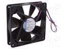 Fan: DC; axial; 119x119x25mm; 170m3/h; 43dBA; ball bearing; 2900rpm