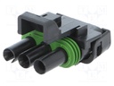 Connector: wire-wire; Weather Pack; plug; female; PIN: 3; for cable