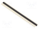 Pin header; pin strips; male; PIN: 36; straight; 2.54mm; THT; 1x36