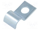 Screw mounted clamp; ØBundle : 8mm; Ømount.hole: 6mm; W: 12mm