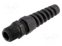 Cable gland; with strain relief; NPT3/8"; IP68; Mat: polyamide