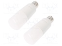 LED lamp; warm white; E27; 220/240VAC; 1055lm; 12W; 240°; 3000K