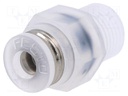 Push-in fitting; threaded,straight; R 1/8"; outside; -0.95÷10bar