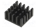 Heatsink: extruded; black; L: 33mm; W: 33mm; H: 10mm; aluminium