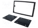 Radio mounting frame; Nissan; 2 DIN; black