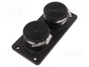 Multigate grommet; TPE (thermoplastic elastomer); black; IP65