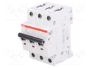 Circuit breaker; 400VAC; Inom: 6A; Poles: 3; DIN; Charact: B; 6kA