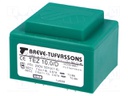 Transformer: encapsulated; 10VA; 230VAC; 7.5V; 7.5V; 666.6mA; IP00