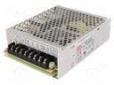 Power supply: switched-mode; modular; 68W; 5VDC; 129x98x38mm; 440g