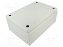 Enclosure: multipurpose; X: 200mm; Y: 300mm; Z: 120mm; KX; light grey