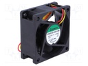 Fan: DC; axial; 12VDC; 60x60x25mm; 39.93m3/h; 34.5dBA; ball bearing