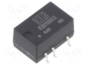 Isolated Board Mount DC/DC Converter, ITE, 1 Output, 1 W, 12 V, 84 mA