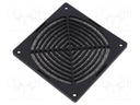 Guard; with filter; 120x120mm; Mat: plastic; Mounting: screw