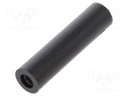 Spacer sleeve; cylindrical; polyamide; M2,5; L: 20mm; Øout: 5mm