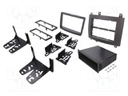 Radio mounting frame; Cadillac; 2 DIN; grey