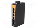 Industrial module: switch Ethernet; unmanaged; 9.6÷60VDC; IP30