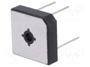 Single-phase bridge rectifier; Urmax: 100V; If: 25A; Ifsm: 400A