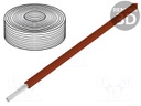 Wire; stranded; Cu; 1x0,04mm2; PVC; brown; 60V; -5÷85°C; 10m