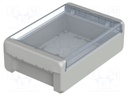 Enclosure: multipurpose; X: 125mm; Y: 191mm; Z: 60mm; BOCUBE; grey