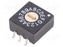 Encoding switch; HEX/BCD; Pos: 16; SMT; Rcont max: 100mΩ; 5Ncm