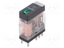 Relay: electromagnetic; DPDT; Ucoil: 24VDC; 5A/250VAC; 5A/30VDC; 5A