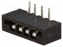 Connector: FFC (FPC); angled 90°; PIN: 4; NON-ZIF; THT; tinned; 20mΩ