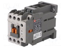 Contactor: 3-pole; NO x3; Auxiliary contacts: NO + NC; 24VDC; 12A