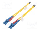 Fiber patch cord; OS1; LC/PC,both sides; 7m; LSZH; yellow