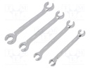 Key set; for brake lines,flare nut wrench; Pcs: 4