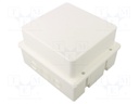 Enclosure: junction box; X: 170mm; Y: 190mm; Z: 120mm; wall mount