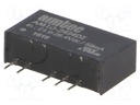 Converter: DC/DC; 1W; Uin: 21.6÷26.4V; Uout: 24VDC; Uout2: -24VDC