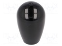 Conical knob; M10; 35mm; black; L: 54.5mm; Base dia: 21mm; Ømax: 34mm