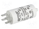 Capacitor: motors, run; 4uF; 425VAC; Ø28x55mm; -25÷85°C; ±5%