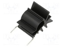 Heatsink: extruded; TO220; black; L: 20mm; W: 20mm; H: 28mm; 13K/W