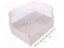 Enclosure: multipurpose; X: 170mm; Y: 220mm; Z: 146mm; INDUSTRIAL