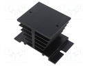 Heatsink: extruded; H; black; L: 80mm; W: 50mm; H: 50mm; aluminium