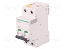 Circuit breaker; 400VAC; Inom: 6A; Poles: 2; DIN; Charact: C; 10kA