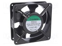 Fan: AC; axial; 230VAC; 120x120x38mm; 144(±10%)m3/h; 43dBA; 2550rpm