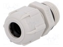 Cable gland; M16; IP68; Mat: polyamide; grey; UL94V-2