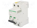 Circuit breaker; 400VAC; Inom: 25A; Poles: 2; DIN; Charact: D; 6kA