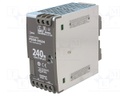 Power supply: switched-mode; 240W; 24VDC; 10A; Mounting: DIN; OUT: 1