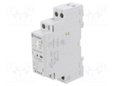 Contactor: 2-pole installation; 25A; 12VAC; 12VDC; NO x2; DIN; IP20