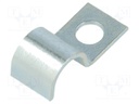 Screw mounted clamp; ØBundle : 10mm; Ømount.hole: 6mm; W: 12mm